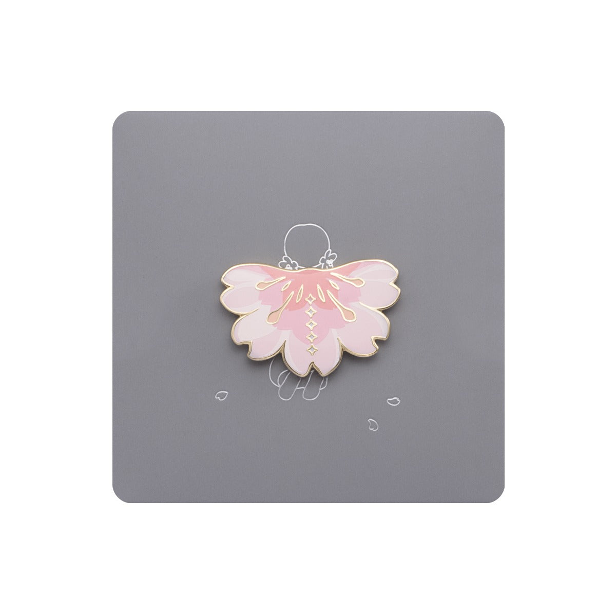 ピンバッジ 花笑むケープ – thatskyshop JP