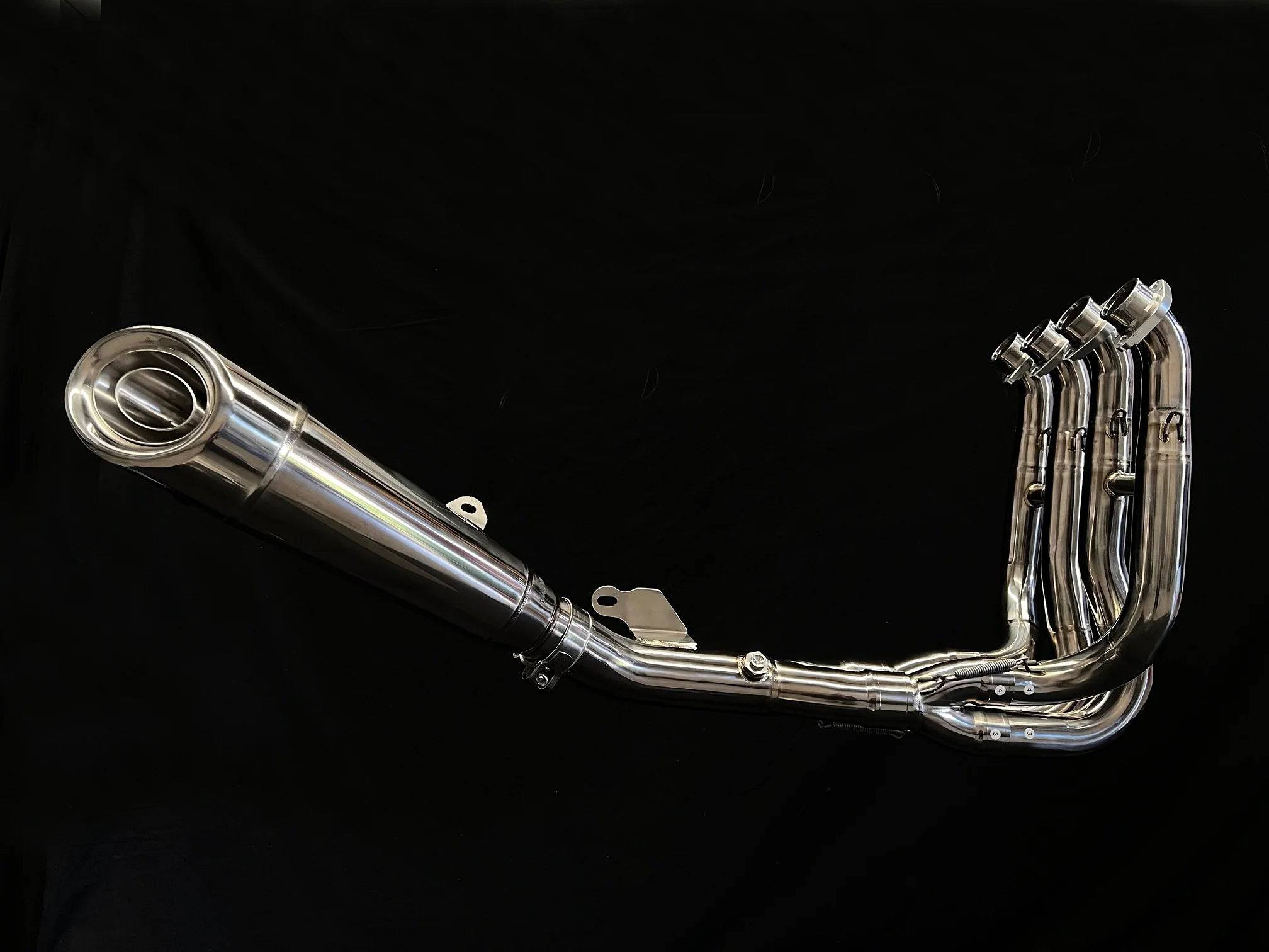 Vandemon Polished Titanium Exhaust System Kawasaki Ninja ZH2 2020