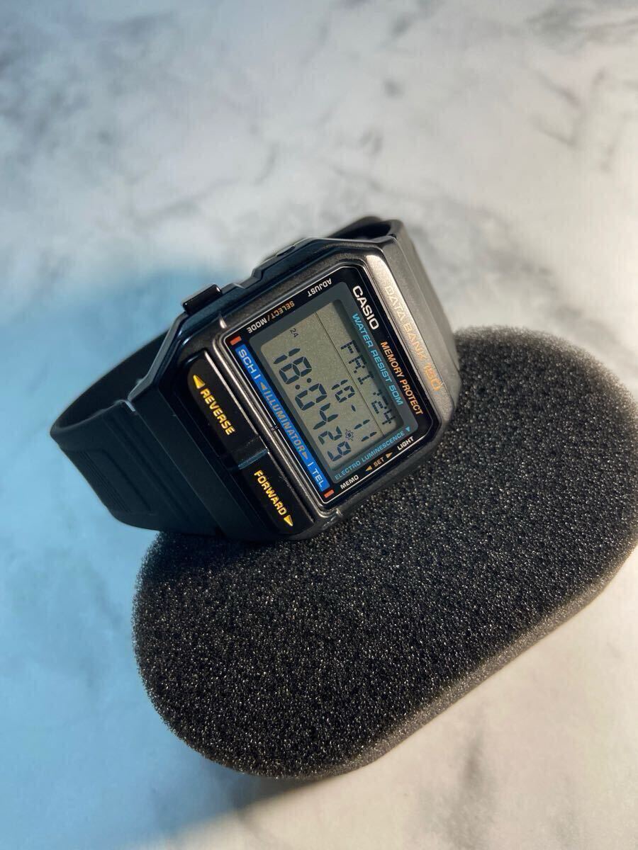 美品 90's Vintage 新品電池 CASIO DATABANK DB-150 オールブラック