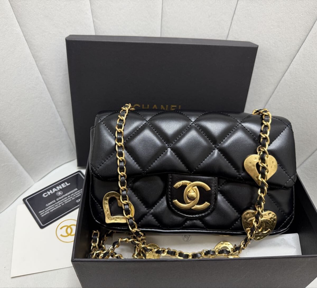 さ*ん様 CHANEL 非売品 ノベルティ ショルダーバッグ チャーム キルト