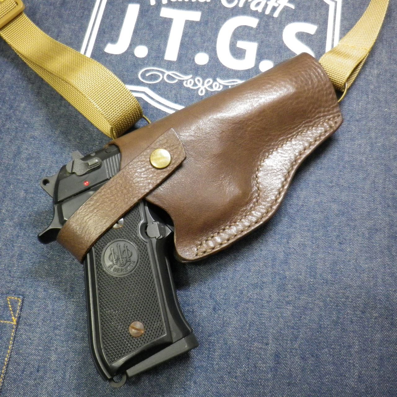 本革製M92F用ショルダーホルスター | JTGS（ガンホルスターの専門店）