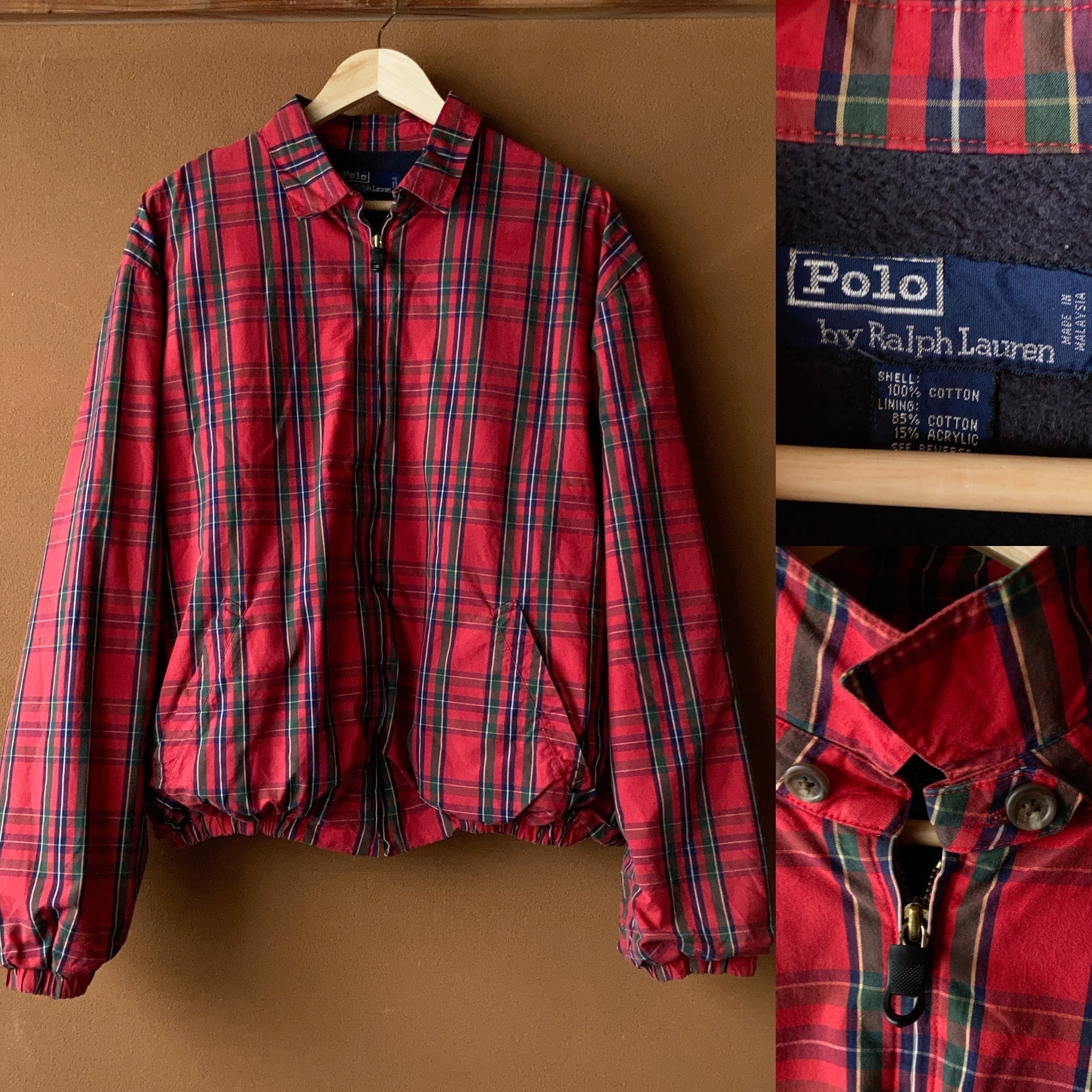 90's~ POLO by Ralph Lauren スウィングトップ 裏地フリース付き