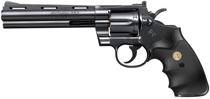 エアガン「東京マルイ コルトパイソン .357マグナム 6インチ ブラック