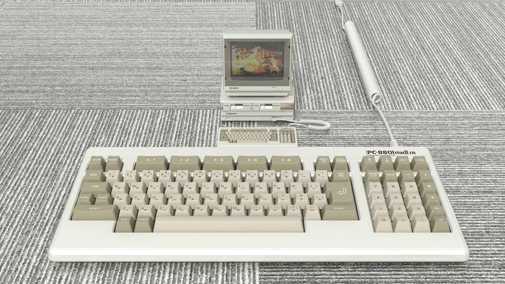 名機「PC-8801mkⅡSR」のキーボード、キー配列や打鍵感再現 ミニPC向け