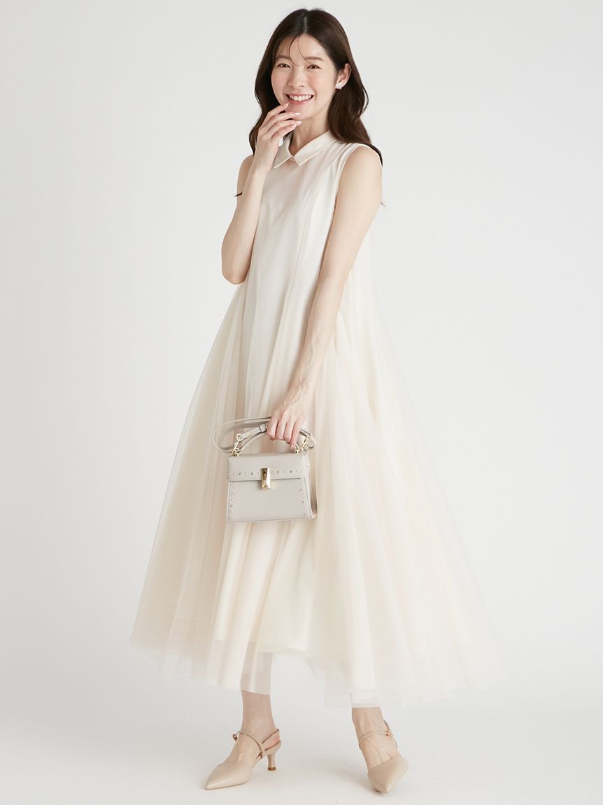 Aラインチュールワンピース(フォーマルワンピース)｜DRESS（ドレス