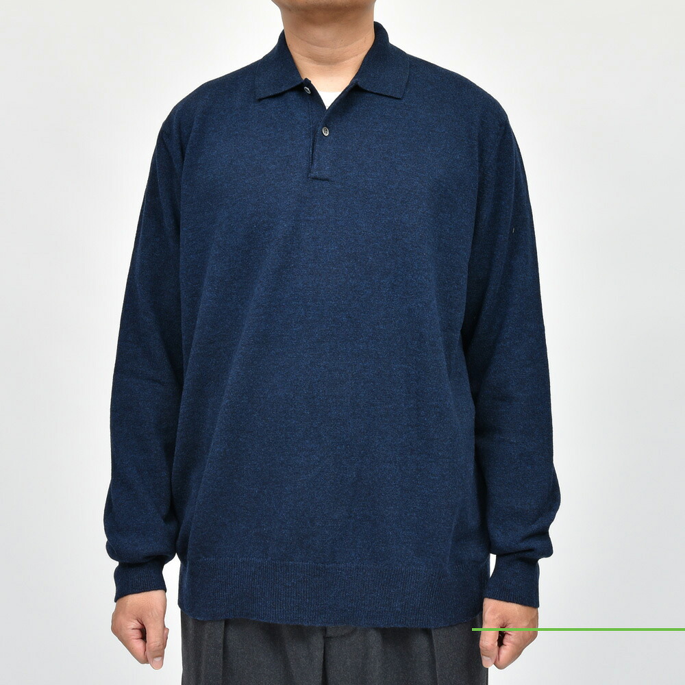 コムデギャルソンシャツ 定番クルーネックニット セーター ネイビー L