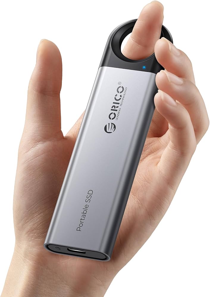 Amazon | ORICO 外付けSSD 1 TB 最大1050 MB/秒、SSD外付け、2 in 1
