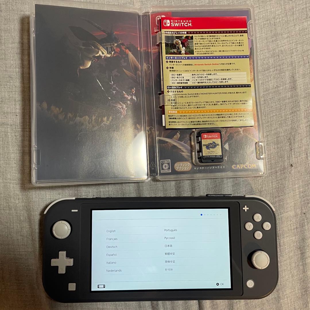 Nintendo Switch Liteグレー モンスターハンターライズセット モンハンライズ」仕様のSwitch本体セットが本日発売！ メイン