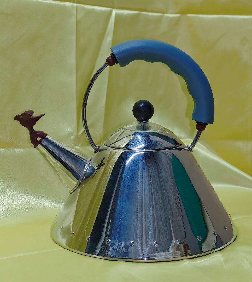 アレッシー　ALESSI バードケトル　ステンレスケトル 楽天市場】アレッシィ バードケトル 2L 9093 ライトブルー ブラック