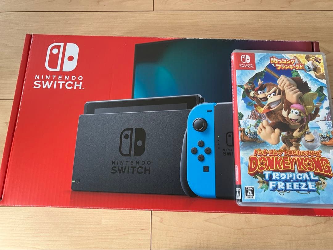 Nintendo Switch 本体➕ドンキーコング トロピカルフリーズ　セット ギフトセット】ドンキーコング トロピカルフリーズ ダウンロード版