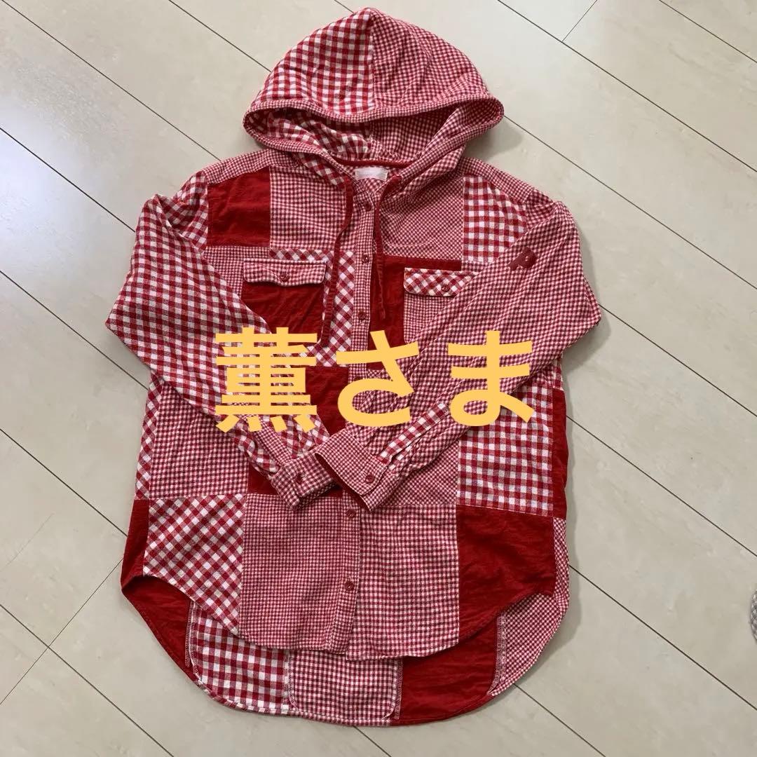 PINK HOUSE ピンクハウス 長袖シャツパーカー PINK HOUSE×Momoclo パイレーツキャットワッペンパーカー｜ピンク
