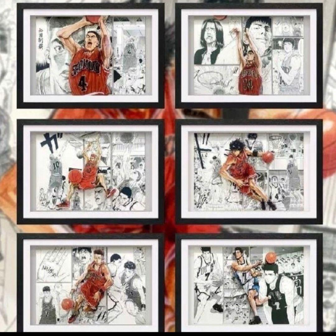 スラムダンク3D絵画8個セット SLAM DUNK スラムダンク 立体絵画 アート3D 集合 シリーズP｜Yahoo