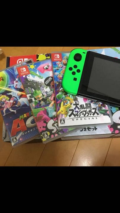 Switchスプラトゥーンセットと大乱闘スマッシュブラザーズとマリオテニス Amazon.co.jp: 【整備済み品】 Nintendo Switch 大乱闘スマッシュ
