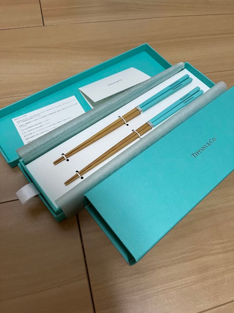 【非売品】Tiffany & Co. 青色箸　2膳セット 楽天市場】ティファニー 箸/二膳セット 【Aランク】【中古】 : 質屋さ