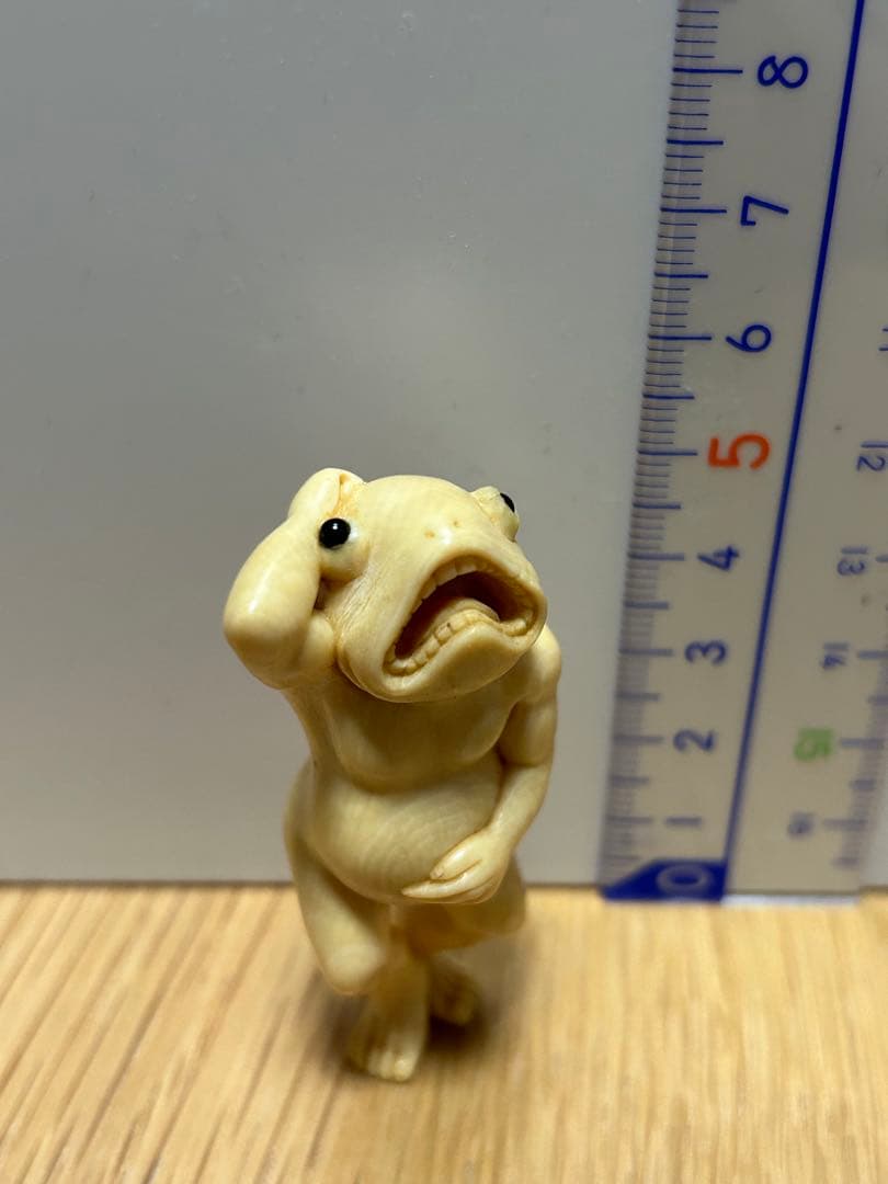 根付　河童？妖怪？半魚人？　作者名入り 河童系妖怪/type kappa(6) | 大蛇堂-おろちどう-
