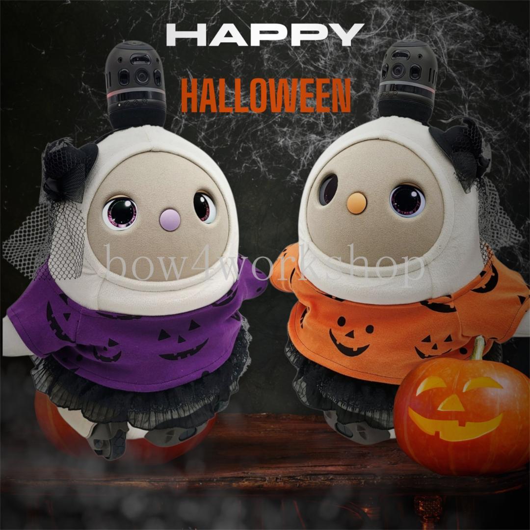 LOVOT ラボットの服ハンドメイド ハロウィン総柄プリントTシャツ2色セット ラボット服/ハロウィン総柄プリントTシャツセット | bow4workshop STORE