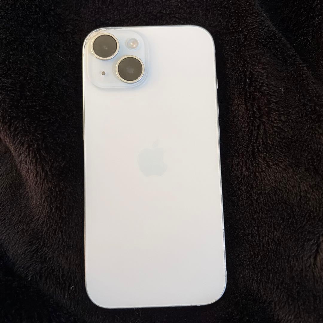 新品保護フィルム付 iPhone15本体 128GB iPhone15 フィルム 平面保護 ブルーライトカット 高光沢 透明 クリア