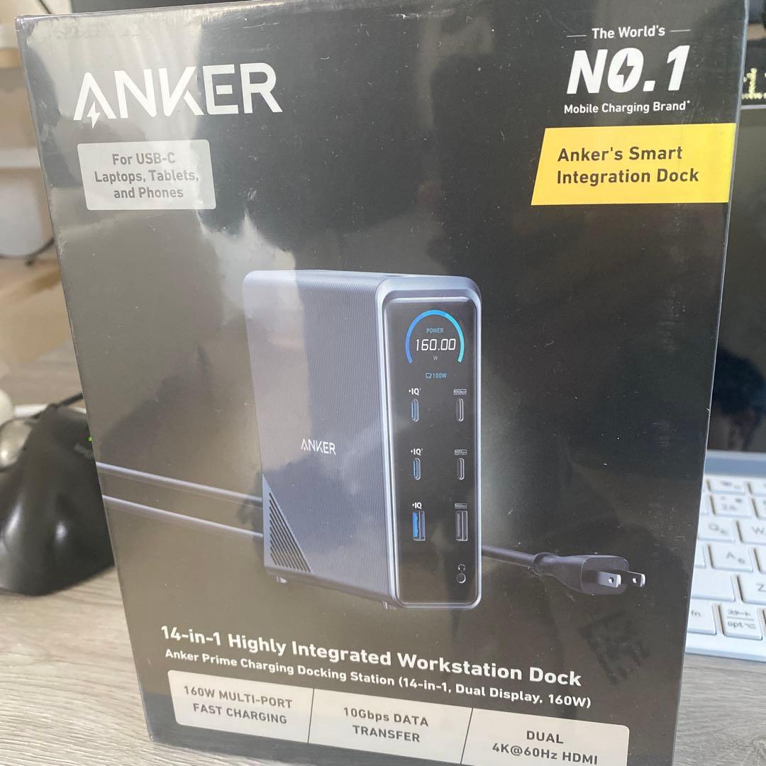Dinnerua 　Anker Prime ドッキングステーション Anker Prime ドッキングステーション (14-in-1, Dual Display, 160W