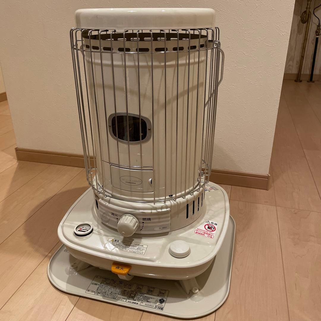 木造17畳　コロナ SL-66H ホワイト 石油ストーブ 一 SL-6617 石油ストーブ SLシリーズ [木造17畳まで /コンクリート23畳