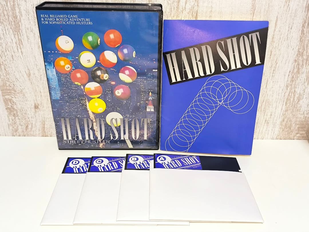 HARD SHOT ハードショット PC-9801 5インチ 2HD ビリヤード HARD SHOT ハードショット PC-9801 5インチ 2HD ビリヤード HARD SHOT