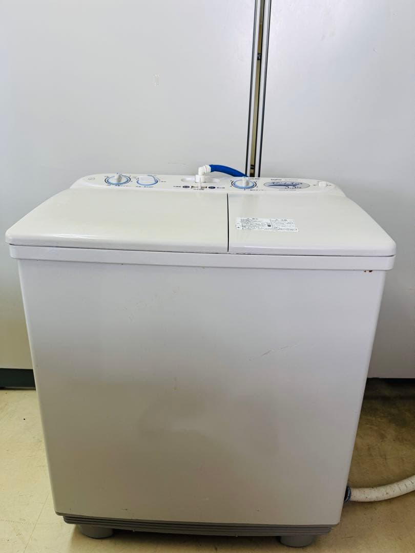 北九州発 SANYO サンヨー 2槽式 全自動洗濯機 5.5kg 大容量 動作品