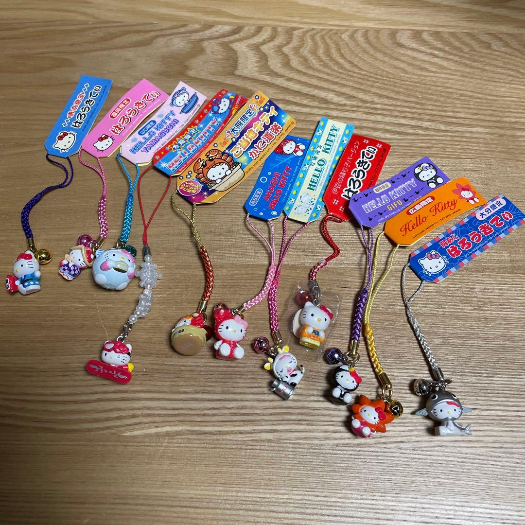 ご当地キティストラップ　11点まとめ売り ご当地キティ ストラップ77点まとめ売り レア品多数 ご当地キティ