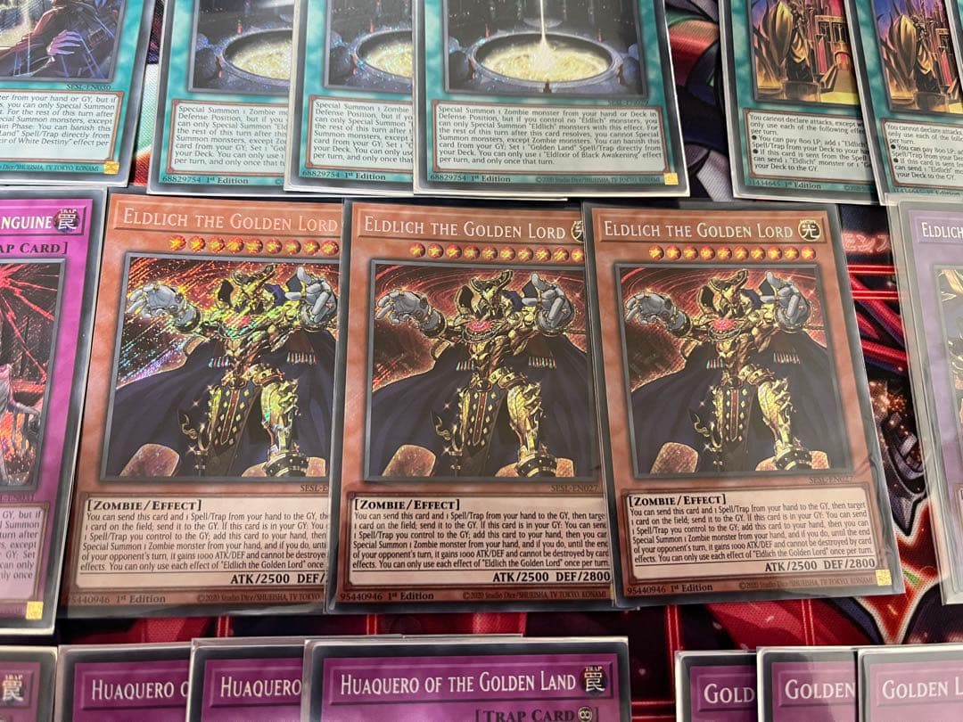 遊戯王　英語版　EU 黄金卿エルドリッチ　シークレット　デッキパーツまとめ　eu 遊戯】黄金卿エルドリッチ【シークレット/効果】DBSS-JP027遊戯王OCG