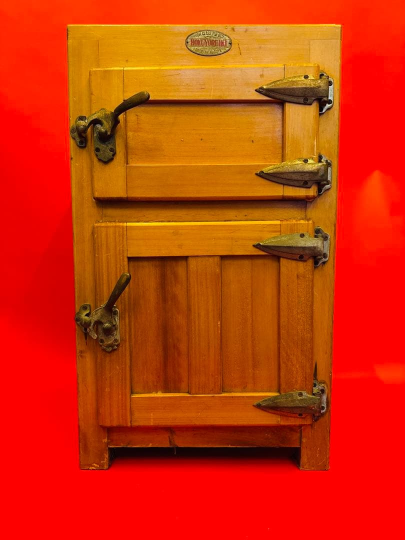 昭和レトロ アンティーク 氷冷蔵庫 木製 HOKUYOREIKI 昭和レトロ アンティーク 氷冷蔵庫 木製 HOKUYOREIKI - メルカリ